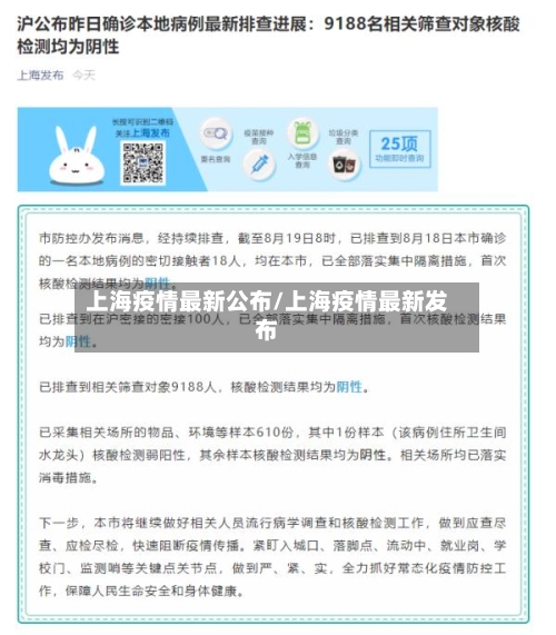 上海疫情最新公布/上海疫情最新发布