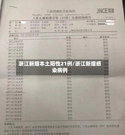 浙江新增本土阳性21例/浙江新增感染病例