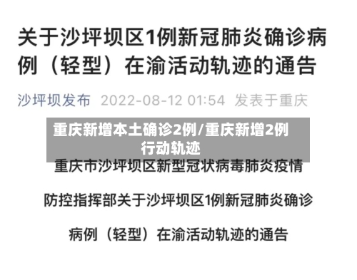 重庆新增本土确诊2例/重庆新增2例行动轨迹