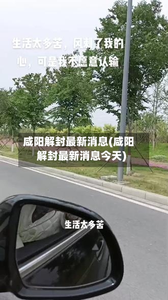 咸阳解封最新消息(咸阳解封最新消息今天)