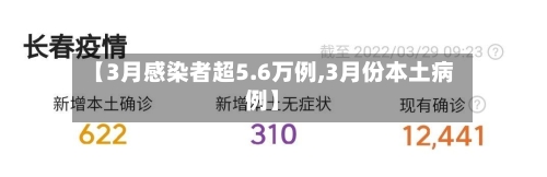 【3月感染者超5.6万例,3月份本土病例】