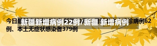 新疆新增病例22例/新疆 新增病例