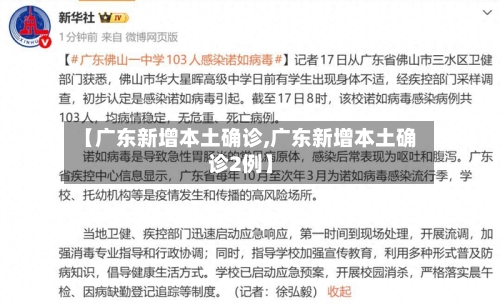 【广东新增本土确诊,广东新增本土确诊2例】
