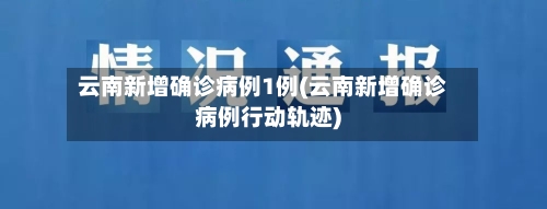 云南新增确诊病例1例(云南新增确诊病例行动轨迹)