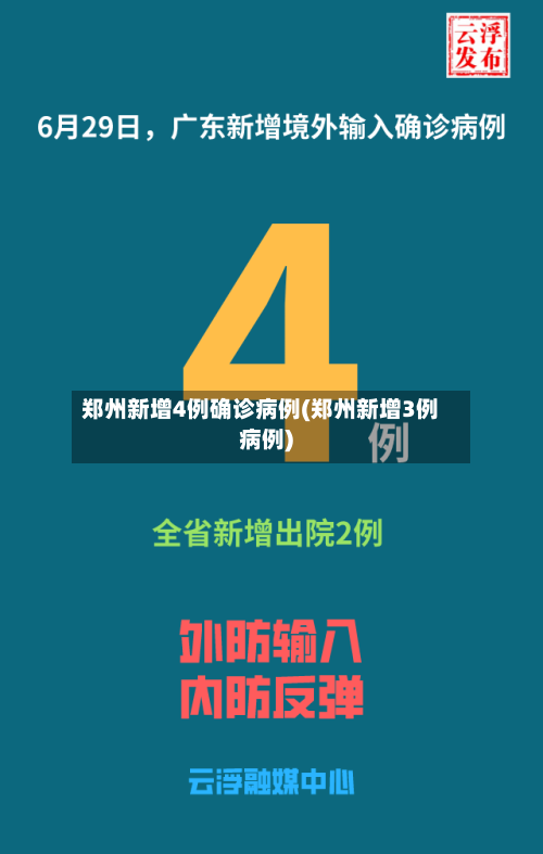 郑州新增4例确诊病例(郑州新增3例病例)