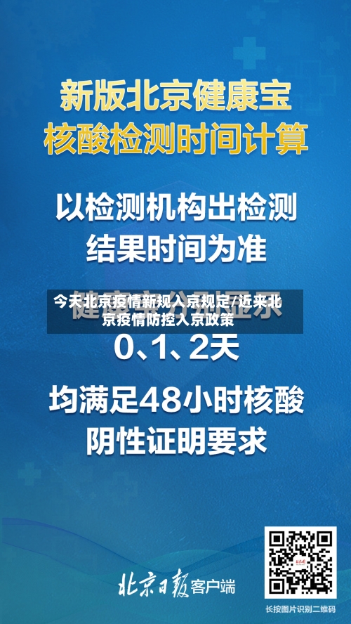今天北京疫情新规入京规定/近来北京疫情防控入京政策