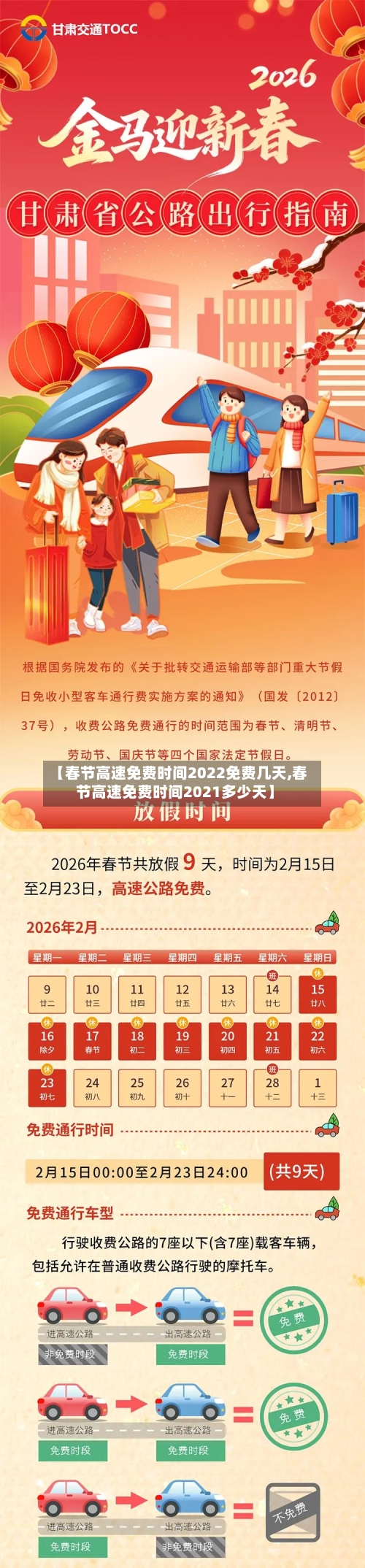 【春节高速免费时间2022免费几天,春节高速免费时间2021多少天】
