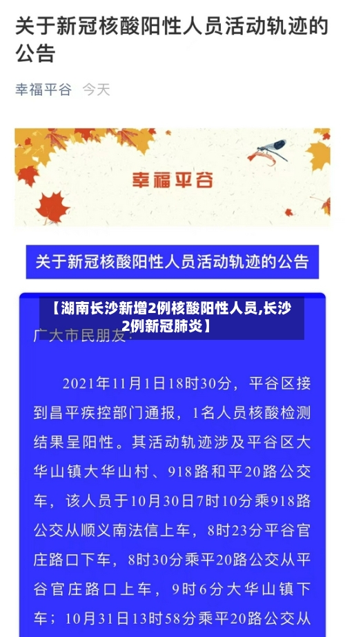 【湖南长沙新增2例核酸阳性人员,长沙2例新冠肺炎】