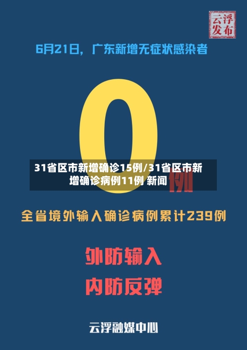 31省区市新增确诊15例/31省区市新增确诊病例11例 新闻