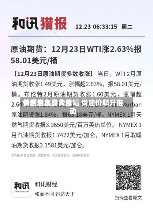 美国进出口费用
创逾四年最大涨幅 受油价飙升推动