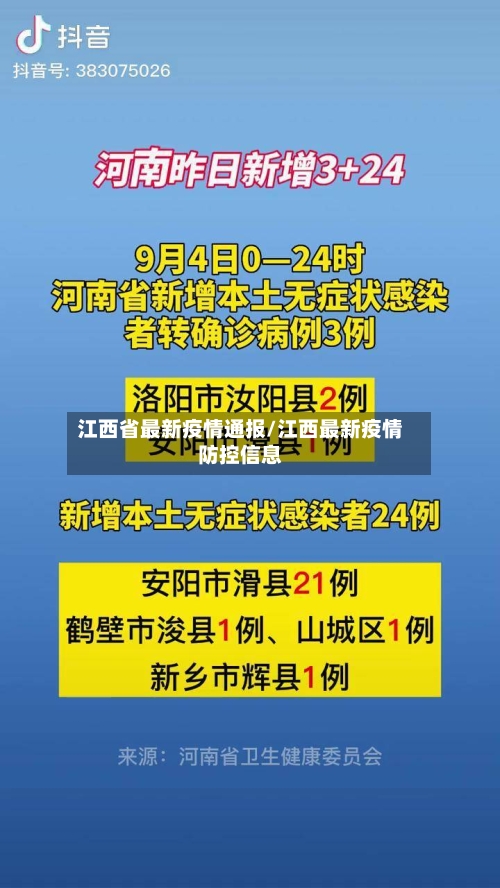 江西省最新疫情通报/江西最新疫情防控信息