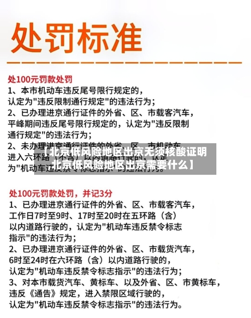 【北京低风险地区出京无须核酸证明,北京低风险地区出京需要什么】